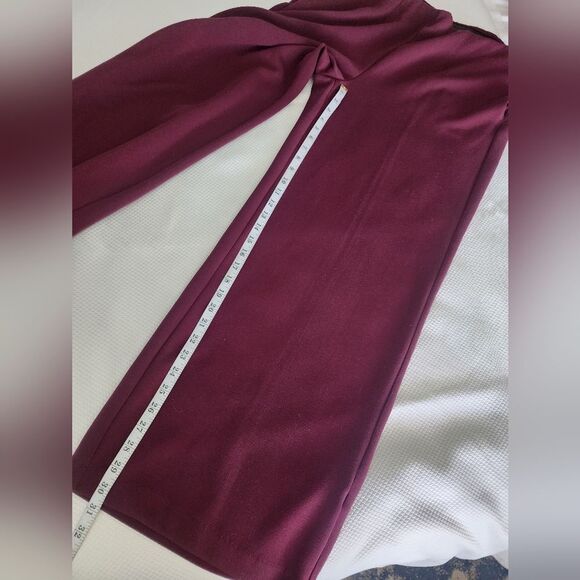 Lane Bryant Burgundy Wide Leg High Rise Pants New Without Tags - Picture 10 of 11